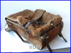 WW2 Swiss Army Military Pony Fur Backpack Tornister Rucksack 1944 Original EX