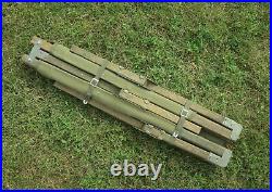 WW2 U. S. Army Canvas & Wood Folding Cot Dated 1945 Original New Old Stock WWII