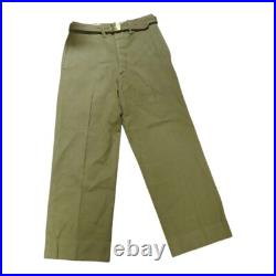 WW2 U. S. Army M-1937 Uniform Trousers With Handmade Engraving Buckle Iran 1943