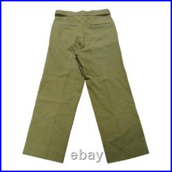 WW2 U. S. Army M-1937 Uniform Trousers With Handmade Engraving Buckle Iran 1943 WW2 U. S. Army M-1937 Uniform Trousers With Handmade Engraving Buckle Iran 1943