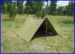 WW2 U. S. Army Pup Tent Complete & Original Early WWII Issue Excellent Condition