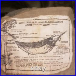 WW2 U. S. Army/U. S. M. C Tropical/Jungle Hammock With Water Repellent Sleeping Case