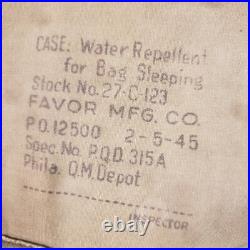 WW2 U. S. Army/U. S. M. C Tropical/Jungle Hammock With Water Repellent Sleeping Case