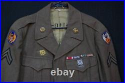 WW2 US AAF 8th 9th Army Air Forces'Corporal Wm. Crawley' Ike Jacket & Documents