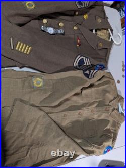 WW2 US ARMY Dress Uniform And Wool Shirt