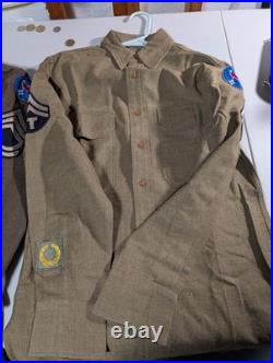 WW2 US ARMY Dress Uniform And Wool Shirt