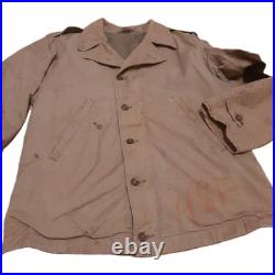 WW2 US ARMY M-41 FIELD JACKET Authentic 1940s Worn In Field Stained