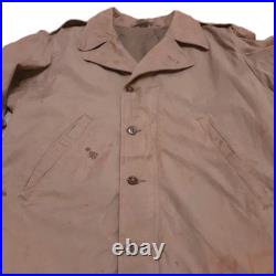 WW2 US ARMY M-41 FIELD JACKET Authentic 1940s Worn In Field Stained