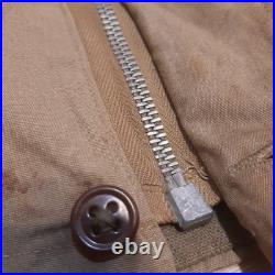 WW2 US ARMY M-41 FIELD JACKET Authentic 1940s Worn In Field Stained