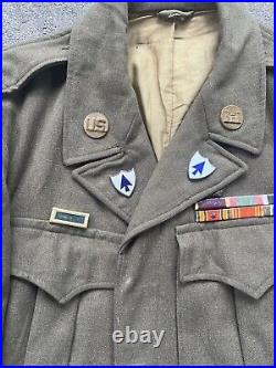 WW2 US Army 1st Infantry Division 26th Regimnet Engineer Ike Jacket V614