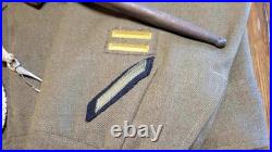 WW2 US Army 2nd Infantry Division GROUPING Jacket BAYONET CIB Lanyard