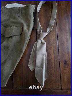 WW2 US Army Air Corps Air Force Uniform Patches Ribbons Coat Pants Belt 1944