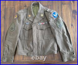 WW2 US Army Air Corps Air Force Uniform Patches Ribbons Coat Pants Belt 1944