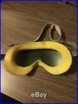 WW2 US Army Air Corps Original Polaroid B-8 Flight Goggles with Lenses