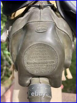 WW2 US Army Air Force A-10 Oxygen Mask with Goggles+ A-9