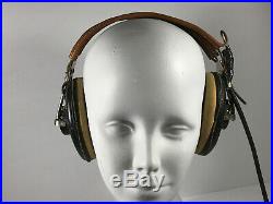 WW2 US Army Airforce ANB-H-1 Radio Pilot Headphones with Recievers