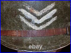 WW2 US Army CBI T/5 Helmet M1 Fixed Bail Front Seam 1944 Firestone Liner RARE