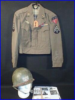 WW2 US Army CBI T/5 Helmet M1 Fixed Bail Front Seam 1944 Firestone Liner RARE