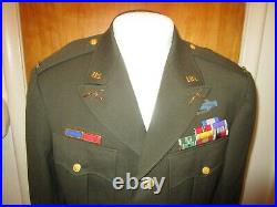 WW2, US Army Combat Infantry Officer Jacket, 2nd Lt, CIB, Awards, Ribbons