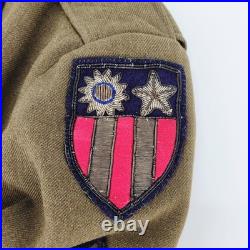 WW2 US Army Enlisted M1938 Jacket CBI LEDO ROAD Theater Made Bullion Patch WWII