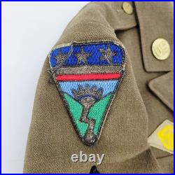 WW2 US Army Enlisted M1938 Jacket CBI LEDO ROAD Theater Made Bullion Patch WWII