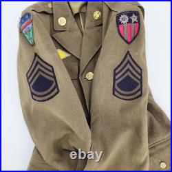 WW2 US Army Enlisted M1938 Jacket CBI LEDO ROAD Theater Made Bullion Patch WWII