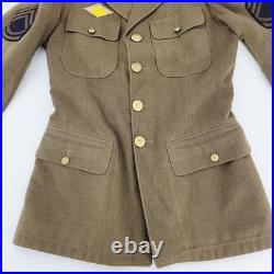 WW2 US Army Enlisted M1938 Jacket CBI LEDO ROAD Theater Made Bullion Patch WWII