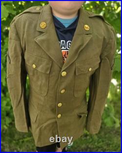 WW2 US Army Enlisted Mans 4 pocket uniform Jacket Size 44R Large Size