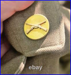 WW2 US Army Enlisted Mans 4 pocket uniform Jacket Size 44R Large Size