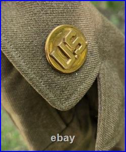 WW2 US Army Enlisted Mans 4 pocket uniform Jacket Size 44R Large Size