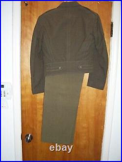 WW2, US Army Ike Jacket & Pants, 5th Army, Combat Infantry Badge CIB, Named