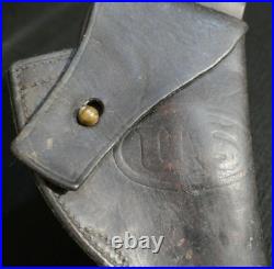 WW2 US Army M1917 Leather Pistol Holster. 38 Caliber 1942 Dated & Lanyard Thong