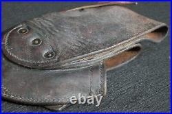 WW2 US Army M1917 Leather Pistol Holster. 38 Caliber 1942 Dated & Lanyard Thong