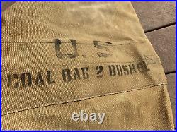 WW2 US Army Military 2 Bushel Coal Bag Carrying Field Gear Equipment