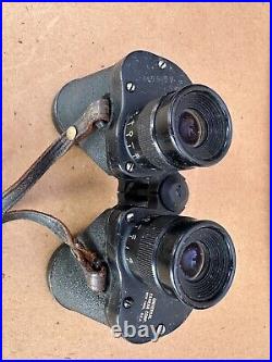 WW2 US Army Military 6x30 Universal Camera M 13 1944 BINOCULARS with Case