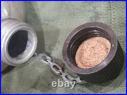 WW2 US Army Military Canteen & Belt 1945 Massillon AL. CO Pacific Theater Okinawa