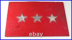 WW2 US Army Military Lieutenant General License Plate Plaque