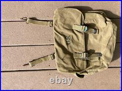WW2 US Army Military M1936 M36 Field Musette Bag Web Gear 1942