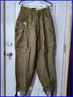 WW2 US Army Military Named 1942 SKI Mountain Pants Trousers Excellent Condition