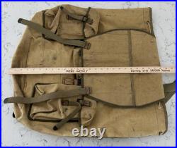 WW2 US Army Mountain Rucksack Ruck Pack Backpack WWII Canvas Vintage Original