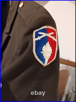 WW2 US Army Officer's Dress Uniform Jacket & Belt 38R 176th Inf Reg Combat Team