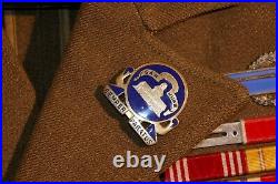 WW2 US Army Pacific 1st Sergeant Uniform San Juan PR Crests 9 Ribbons 36R 1940