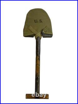 WW2 US Army T Handled Shover with 1943 Dated Carrier