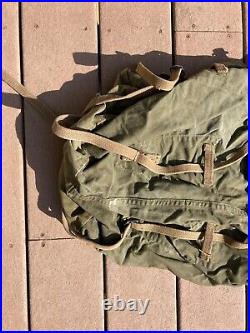 WW2 US Army USMC Marine Corps Jungle Pack Backpack Ruck Sack ID'D Identified