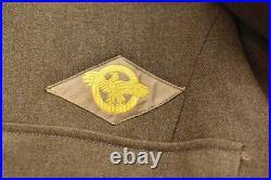 WW2 US Army Wool Service Dress Tunic Jacket, Cap, Pants, Shirt, Hat & Tie NAMED