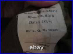 WW2 US Army four button jacket & trousers 2nd EngineerBn Normandy Bulge read