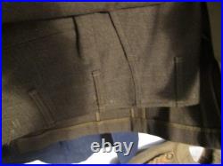 WW2 US Army four button jacket & trousers 2nd EngineerBn Normandy Bulge read