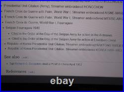 WW2 US Army four button jacket & trousers 2nd EngineerBn Normandy Bulge read