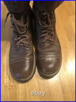 WW2 US Army paratrooper Calvary Military Combat Boots