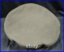 WW2 US Officer visor cap hat Army Air Corp force crusher pilot Bancroft Flighter